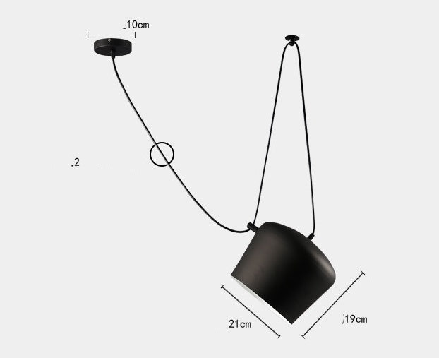 Lustre LED moderne - design élégant en spirale - projecteur