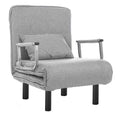 Fauteuil-lit 2 en 1, en plusieurs couleurs - gris clair - 0