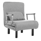 Fauteuil-lit 2 en 1, en plusieurs couleurs - gris clair - 0