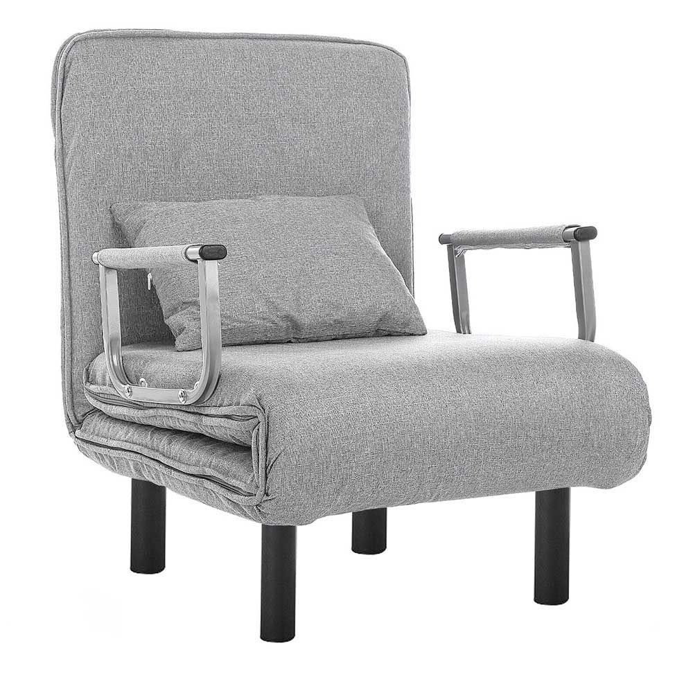 Fauteuil-lit 2 en 1, en plusieurs couleurs - gris clair - 0