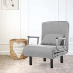 Fauteuil-lit 2 en 1, plusieurs coloris - gris clair -3