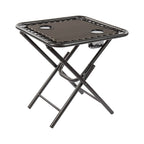 2 chaises de jardin zéro gravité avec table -2