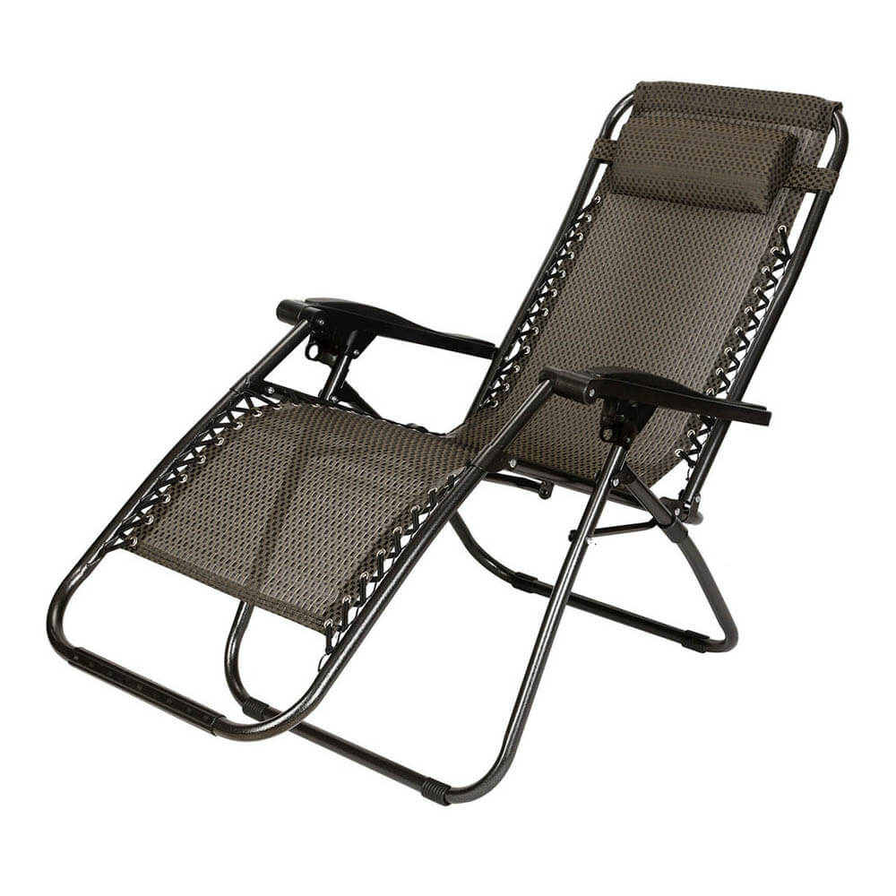 2 chaises de jardin zéro gravité avec table-3