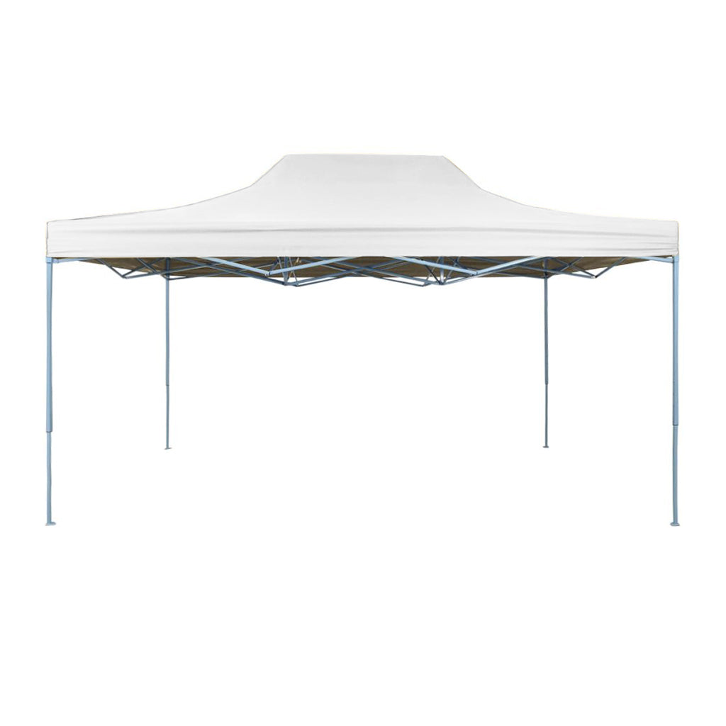 Tonnelle de jardin pliante, disponible en plusieurs modèles - 2,9 x 4,25 mètres - blanche - pavillon - 2
