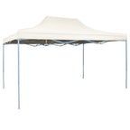 Pavillon de jardin pliant, disponible en plusieurs modèles - de 2,9 x 4,25 mètres - blanc - pavillon - 0