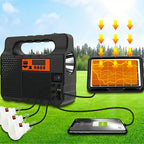 Solar LED Camping Spotlight Power System