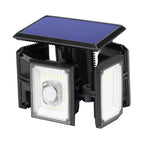Lampe solaire orientable à 5 panneaux, 300 LEDs