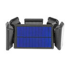 Lampe solaire orientable à 5 panneaux, 300 LEDs
