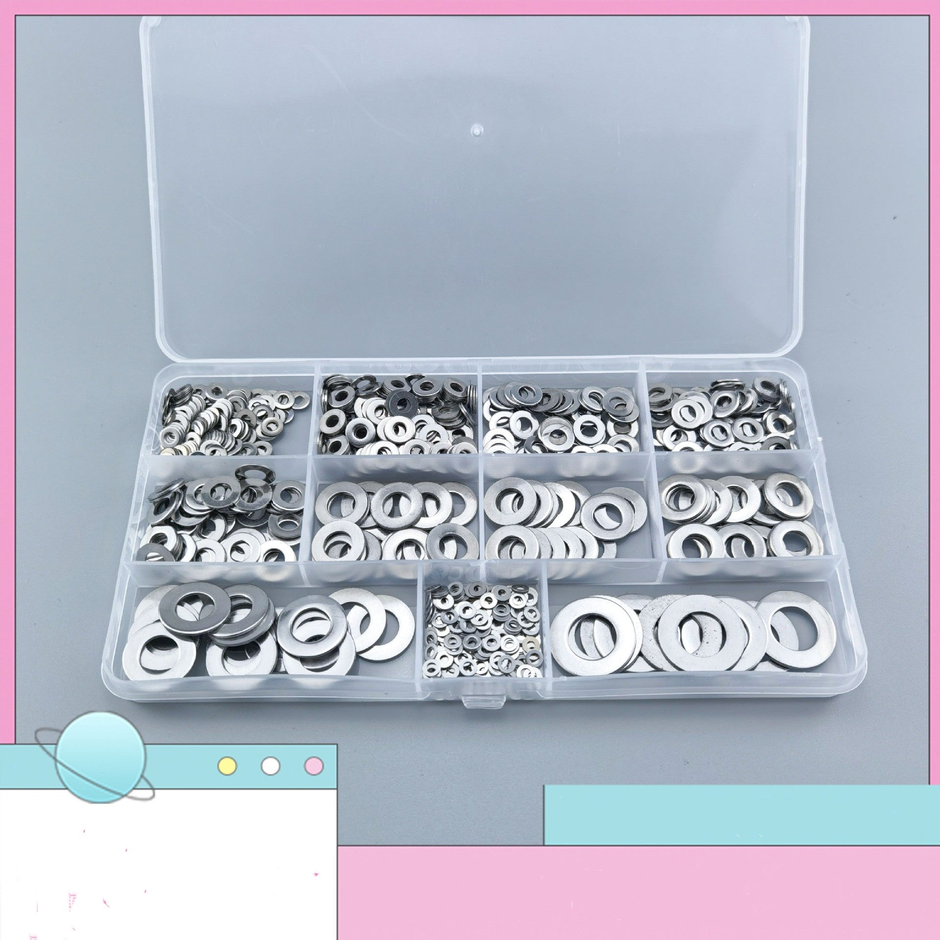 Rondelle plate en acier inoxydable – joint combiné