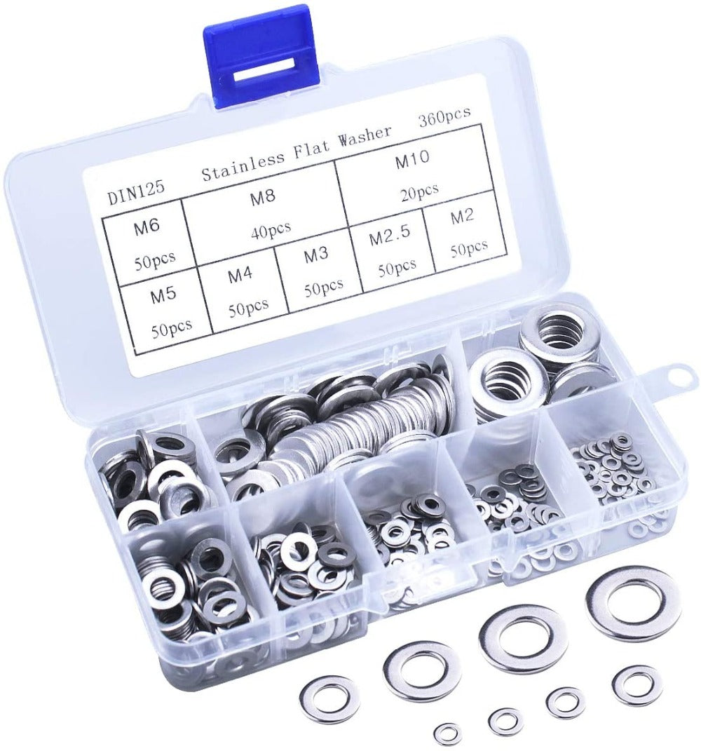 Rondelle plate en acier inoxydable – joint combiné