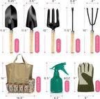 Kit d’Outils de Jardinage en Acier Inoxydable