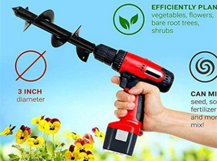 Foret spirale pour machine de forage au sol
