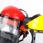 Casque de protection visière grillagée — Débroussailleuse, tronçonneuse et travaux forestiers