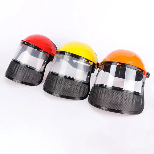 Casque de protection visière grillagée — Débroussailleuse, tronçonneuse et travaux forestiers