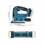 Scie sauteuse sans fil 18V 300W — Coupe bois, métal et plastique (sans batterie)