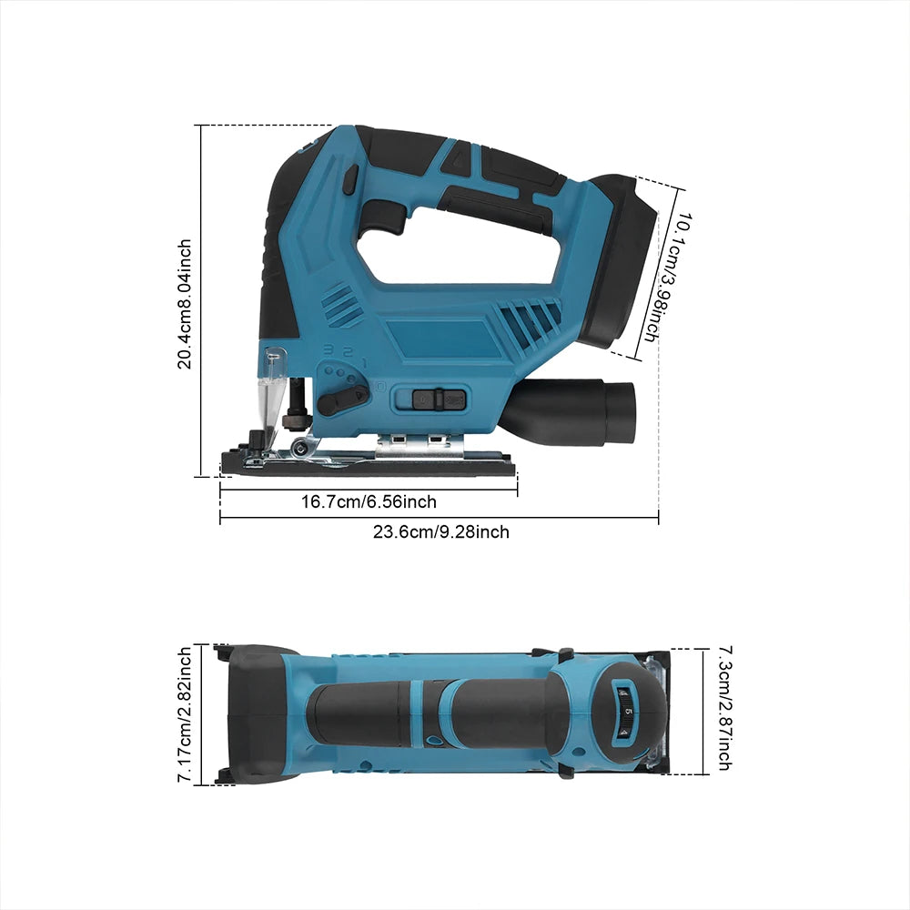 Scie sauteuse sans fil 18V 300W — Coupe bois, métal et plastique (sans batterie)
