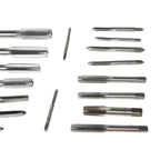 Set de 40 pièces tarauds et filières — tarauds à main, outil de taraudage manuel, clé pour filetage de vis, jeu de filières avec coffret de rangement