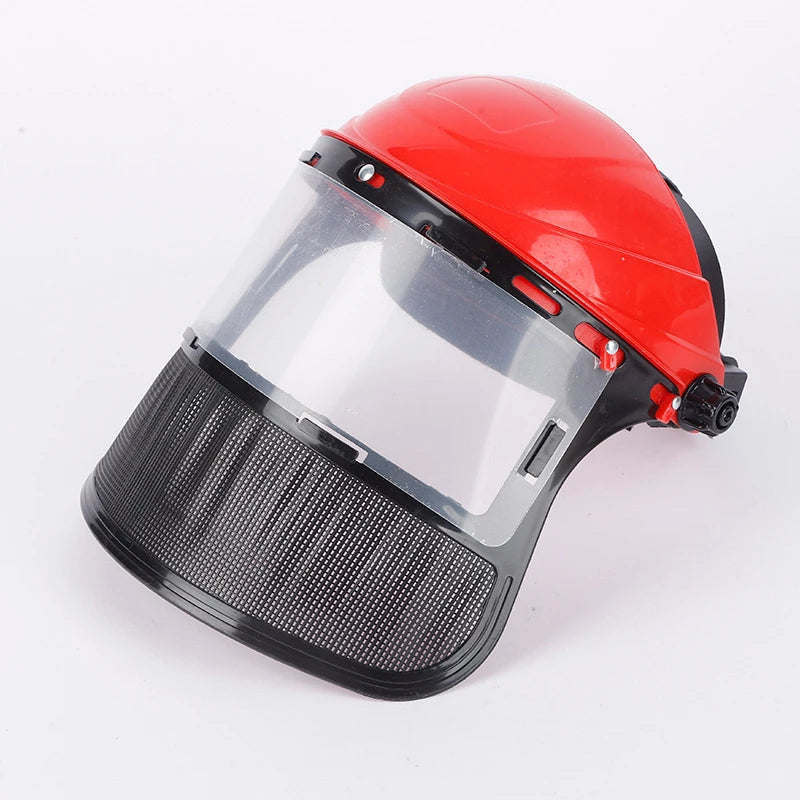 Casque de protection visière grillagée — Débroussailleuse, tronçonneuse et travaux forestiers