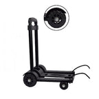 Foldable 4-Wheel Hand Truck Portable Cart Black