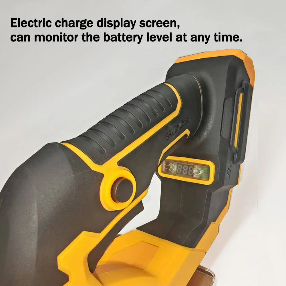 Scie circulaire électrique 5,5" sans balais à rotor externe, sans fil, haute puissance — compatible avec batterie DEWALT 18 V