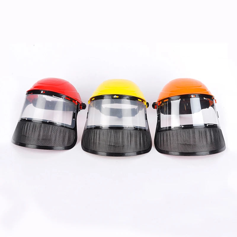 Casque de protection visière grillagée — Débroussailleuse, tronçonneuse et travaux forestiers