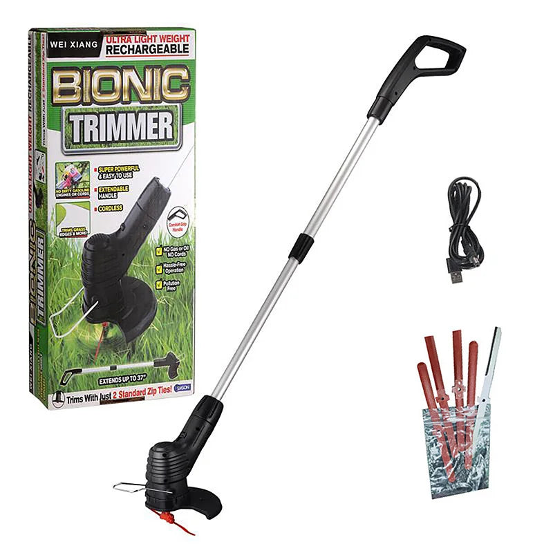 Tondeuse à gazon électrique sans fil, outil de jardin portable, rechargeable par USB, désherbeur rétractable, désherbeur électrique rechargeable par USB