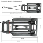 Foldable 4-Wheel Hand Truck Portable Cart Black