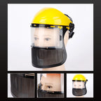 Casque de protection visière grillagée — Débroussailleuse, tronçonneuse et travaux forestiers