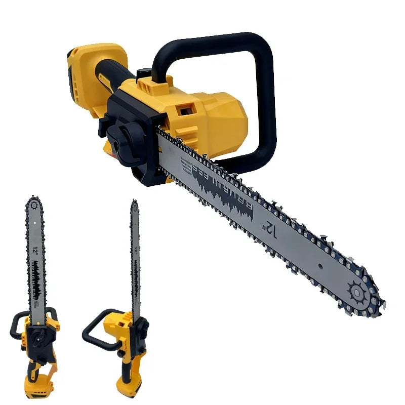 Pour batterie DEWALT 18 V — tronçonneuse sans fil sans balais 12 pouces, scie à chaîne électrique alimentée par batterie pour la coupe du bois