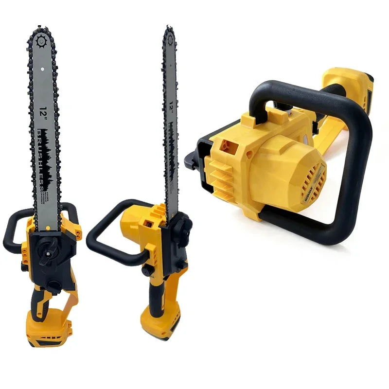 Pour batterie DEWALT 18 V — tronçonneuse sans fil sans balais 12 pouces, scie à chaîne électrique alimentée par batterie pour la coupe du bois