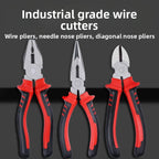 Pinces pour fils électriques à grande ouverture, tranchantes, outil multifonction pour couper, tordre et saisir des fils métalliques — outil industriel robuste