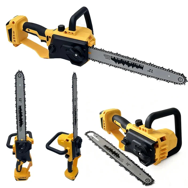 Pour batterie DEWALT 18 V — tronçonneuse sans fil sans balais 12 pouces, scie à chaîne électrique alimentée par batterie pour la coupe du bois