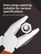 Pinces pour fils électriques à grande ouverture, tranchantes, outil multifonction pour couper, tordre et saisir des fils métalliques — outil industriel robuste
