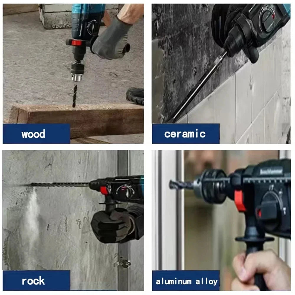 Compatible avec batterie Milwaukee 18 V — perceuse à percussion électrique sans balais, rotative, multifonctionnelle, haute puissance, outils électriques sans fil rechargeables