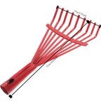 Râteau en acier à haute teneur en carbone, râteau à feuilles, râteau pour feuilles mortes, râteau métallique pour jardin, pelouse et cour, matériel agricole et outils