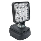 Lampe LED pour DeWalt, Milwaukee, Makita, Bosch — Projecteur sur batterie 18V pour travail extérieur, pêche, usage portatif et d'urgence (lampe-outil)