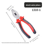 Pinces pour fils électriques à grande ouverture, tranchantes, outil multifonction pour couper, tordre et saisir des fils métalliques — outil industriel robuste