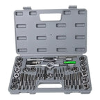 Set de 40 pièces tarauds et filières — tarauds à main, outil de taraudage manuel, clé pour filetage de vis, jeu de filières avec coffret de rangement