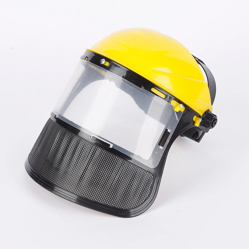 Casque de protection visière grillagée — Débroussailleuse, tronçonneuse et travaux forestiers