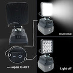 Lampe LED pour DeWalt, Milwaukee, Makita, Bosch — Projecteur sur batterie 18V pour travail extérieur, pêche, usage portatif et d'urgence (lampe-outil)