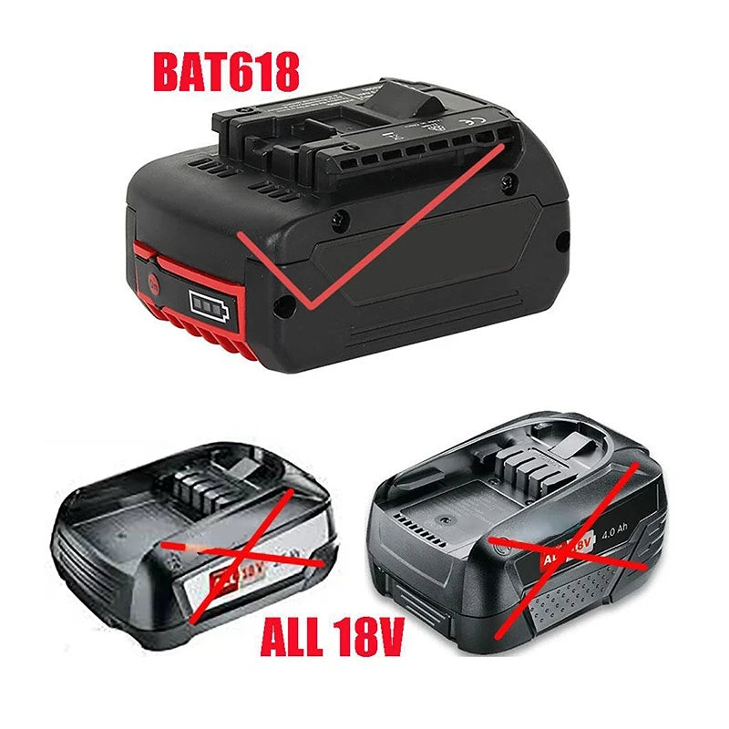 Lampe LED pour DeWalt, Milwaukee, Makita, Bosch — Projecteur sur batterie 18V pour travail extérieur, pêche, usage portatif et d'urgence (lampe-outil)