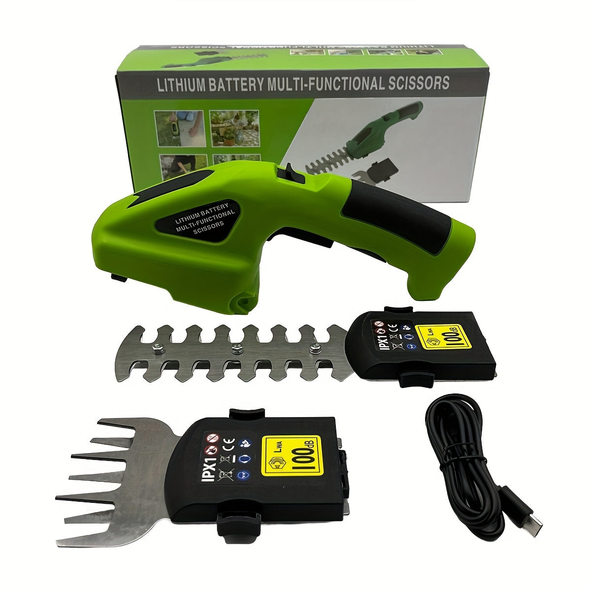 Taille-haies et cisailles d'élagage 2 en 1 rechargeable