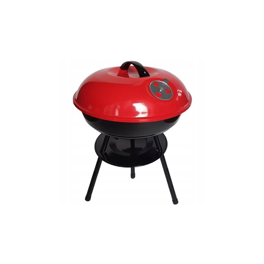 Globiz DA01089 Barbecue au charbon de bois pour jardin - Noir / Rouge (DA01089)