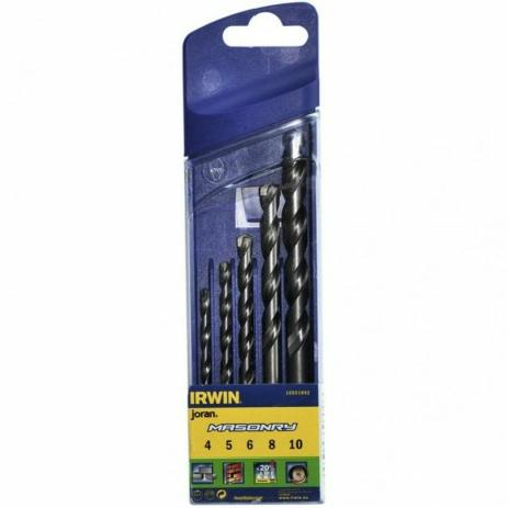 IRWIN Jeu de forets pour roche 5 pièces (4-5-6-8-10 mm) (10501892)