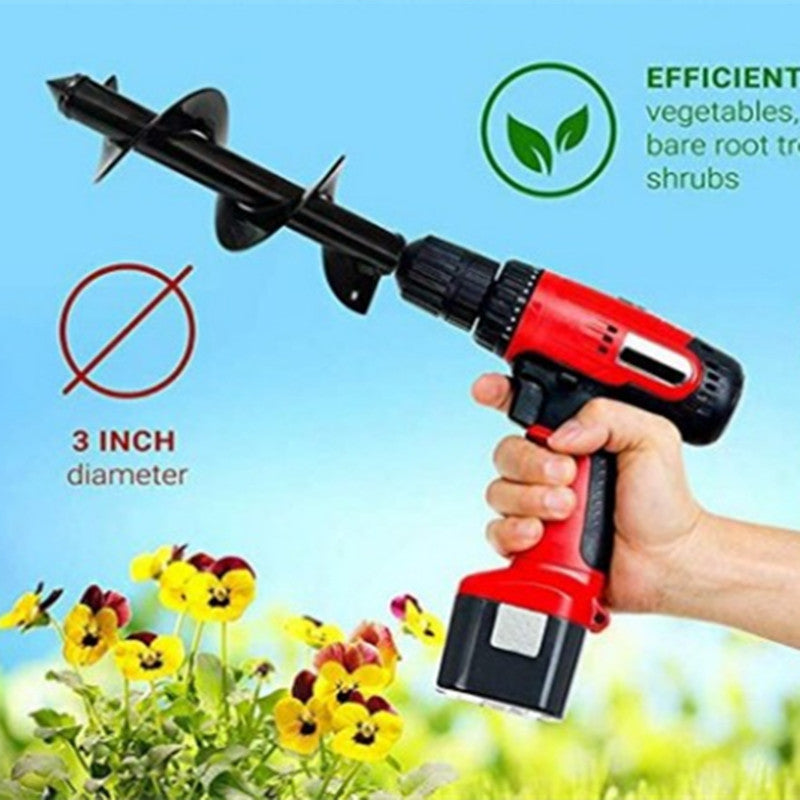 Foret spirale pour machine de forage au sol