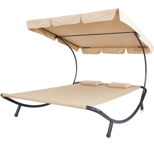 Transat double avec pare-soleil - beige - 0
