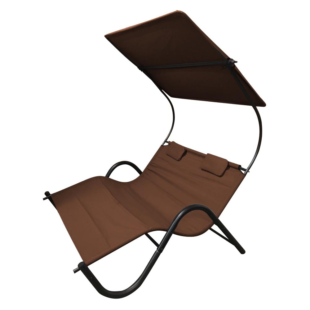 Bain de soleil DELUX 2 places - Marron foncé