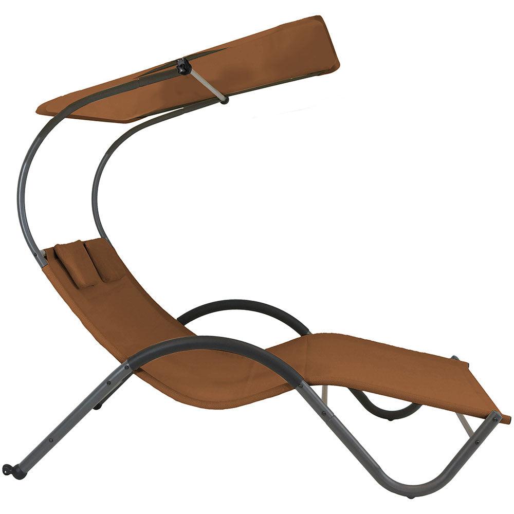 Bain de soleil DELUX 2 places - Marron foncé