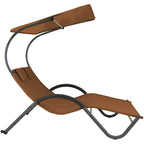 Bain de soleil DELUX 2 places - Marron foncé