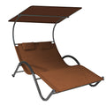 Bain de soleil DELUX 2 places - Marron foncé
